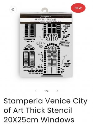 WINDOWS Venice stencil 20x25 cm from Stamperia 