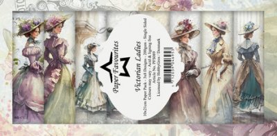 Victorian Ladies Slimline Paper Pack from 10x21 cm