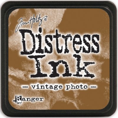 vintage photo, distress ink, tim holtz