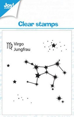 VIRGO star sign clear stamp set from Joy Crafts 7x7 cm