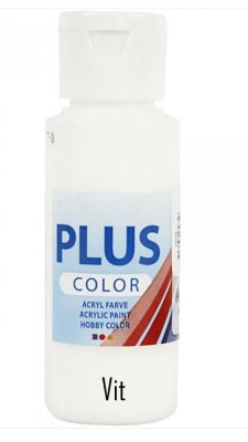 VIT akrylfärg från Plus Color 60 ml
