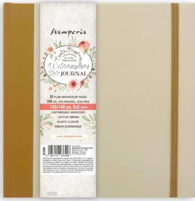 Watercolor Art Journal from Stamperia 14,8x14,8 cm