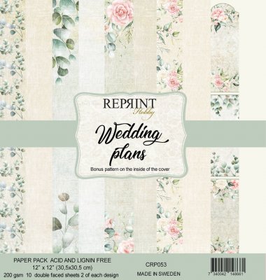 Wedding Plans 12x12 Inch Paper Pack from Reprint 30x30 cm