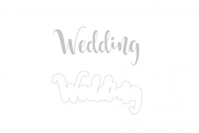 WEDDING stamp and die set from Reprint