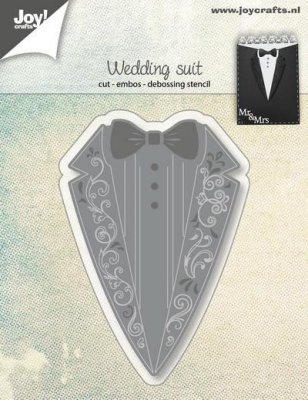 Wedding suit die - Stansmall med bröllopskläder för en herre från Joy! Crafts