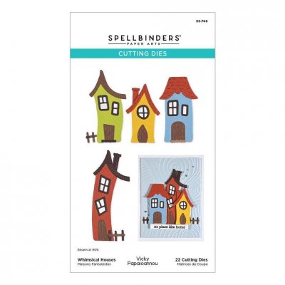 WHIMSICAL HOUSES die set - Roliga husstansmallar från Vicky Papaioannou Spellbinders