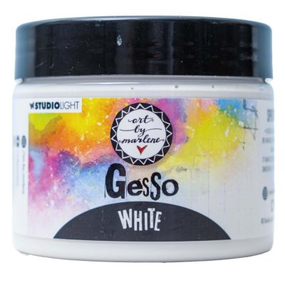 WHITE GESSO - Vit gesso från Art by Marlene Studio Light 150 ml
