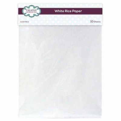 White Rice Paper (10pcs) 8x12 - Vita rispapper från Creative Expressions ca 20x30 cm