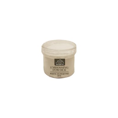 WHITE SUPERFINE embossing powder from Stamperia