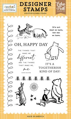 WHO WE HAVE The hose at Pooh clear stamp set from Nalle Puh från Echo Park A6