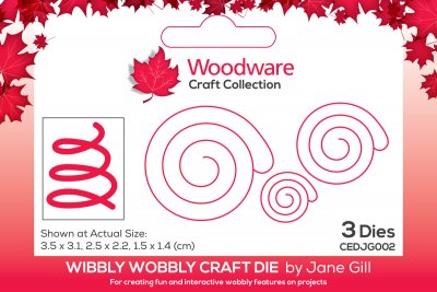 Wibbly Wobbly Craft Die set - Spiralstansmallar från Woodware