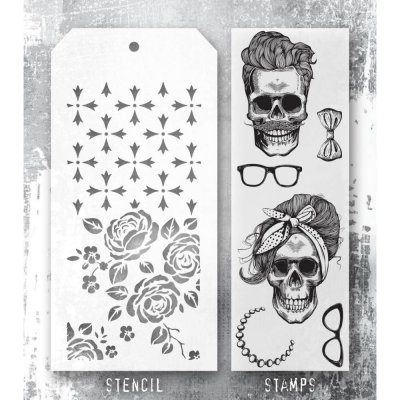 WICKED HIPSTERS stamp & stencil set from Tim Holtz Stamper's Anonymous