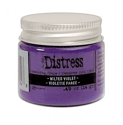 FÖRBESTÄLLNING Wilted violet embossing glaze - Mörklila transparant embossingpulver från Tim Holtz Ranger ink 14 g