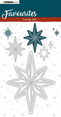 Winter's favourites Christmas star die set 338 - Stansmallar med julstjärna från Studio Light
