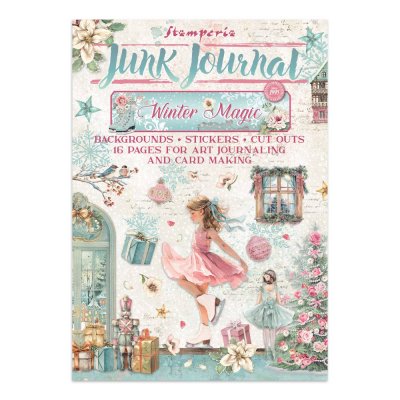 WINTER MAGIC JUNK JOURNAL stickers, backgrounds, cutouts - Dekorationer från Stamperia A4