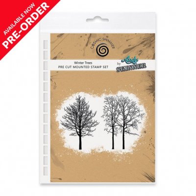 WINTER TREES rubber stamp set from Andy Skinner Cosmic Shimmer