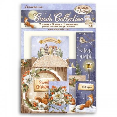 WINTER VALLEY card collection - Juldekorationer från Stamperia