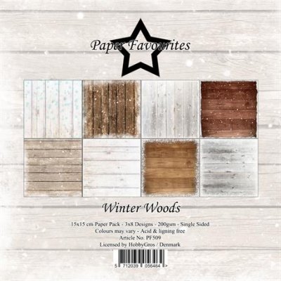 WINTER WOODS paper pad from Paper Favourites 15x15 cm