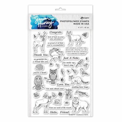 WOODLAND WILDLIFE clear stamp set from Simon Hurley