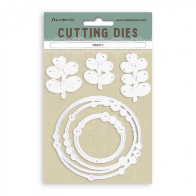 WREATH CUTTING DIE - Kransstansmallkit från Stamperia A6