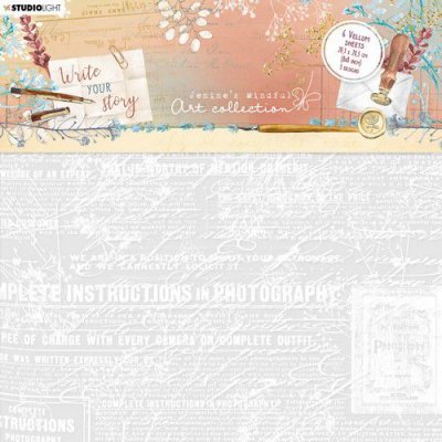 Write Your Story nr.01 vellum sheets Transparanta papper från Studio Light 20x20 cm