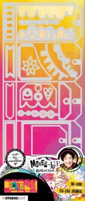ZIG-ZAG journal die set Mixed up collection från Art by Marlene Studio Light 11,7x29,2 cm