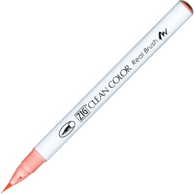 Pink flamingo 222 ZIG Clean Color Real Brush - Flamingorosa penselpenna med vattenbaserat bläck